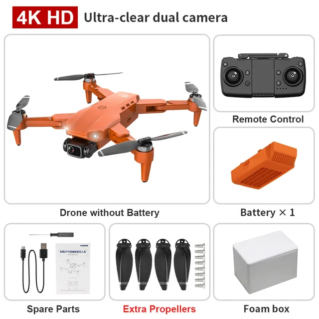 L900 Drone 5G GPS 4K With HD Camera FPV Professional Drones 28min Flight Time Brushless Motor Quadcopter Distance 1.2km