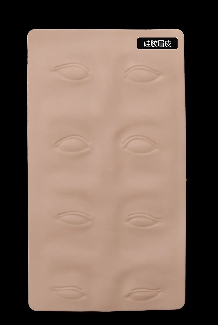 

10x 3D силиконовая тренировочная татуировка, искусственная кожа, Чистые глаза, губы, голова лица для микроблейдинга, Перманентный макияж, тренировка, искусственная кожа