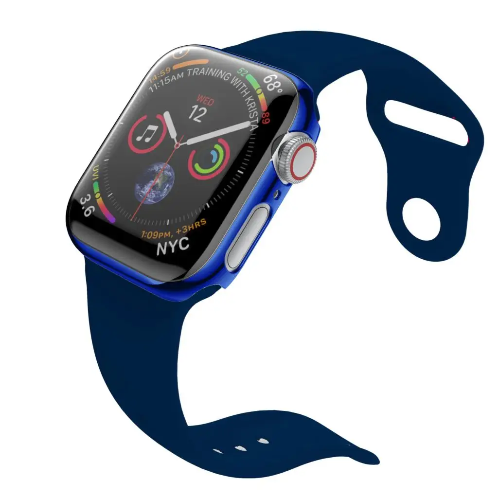 Ремешок для часов+ чехол для ремешок для часов аpple watch iwatch 4 полосным 44 мм 40 мм, 42 мм, 38 мм, версия силиконовый защитный чехол для apple watch серии 4 3 2