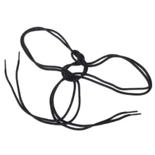 BEAU-1 пара круглых полиэфирных альпинистских кроссовок прочные высокопрочные шнурки для трекинговой обуви около 0,5*150 см-черный