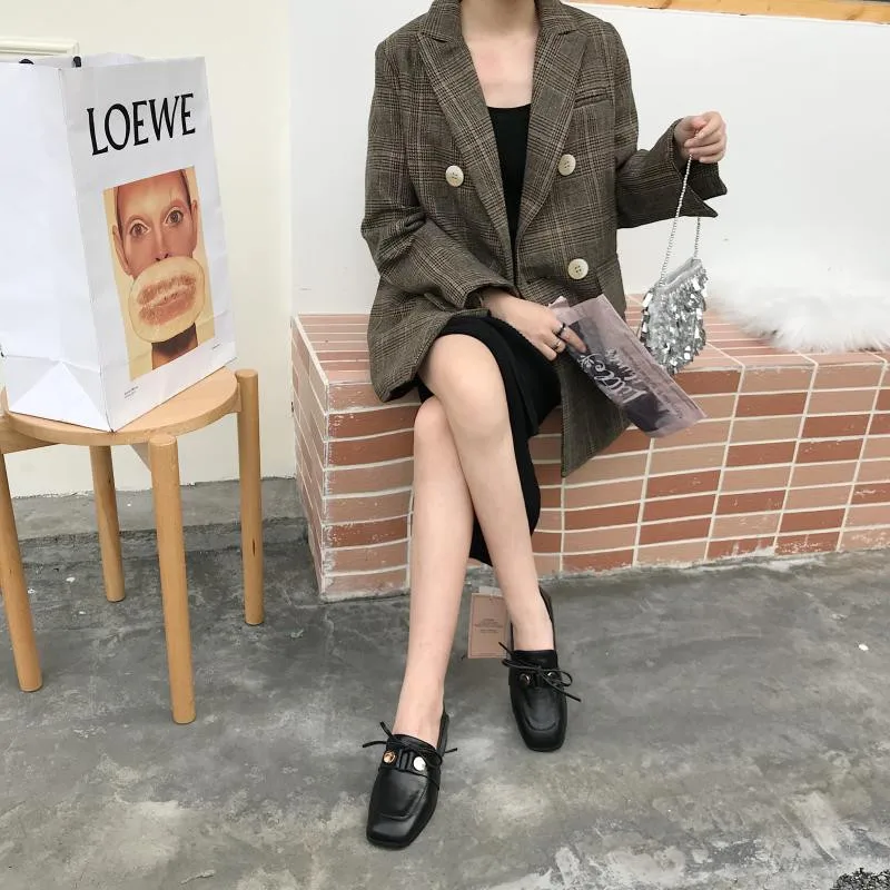 MOLAN Brand Designers Autumn Korean Fashion Sweet Butterfly-knot Genuine Leather Flats Shoes Women Slip On Loafers Casual