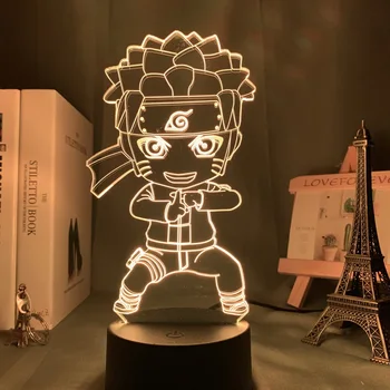 

Chibi Naruto Uzumaki 3D Lamp Battery Powered Decorative Light for Room Led Night Light Lamp Acrylic Cool Present for Teenager