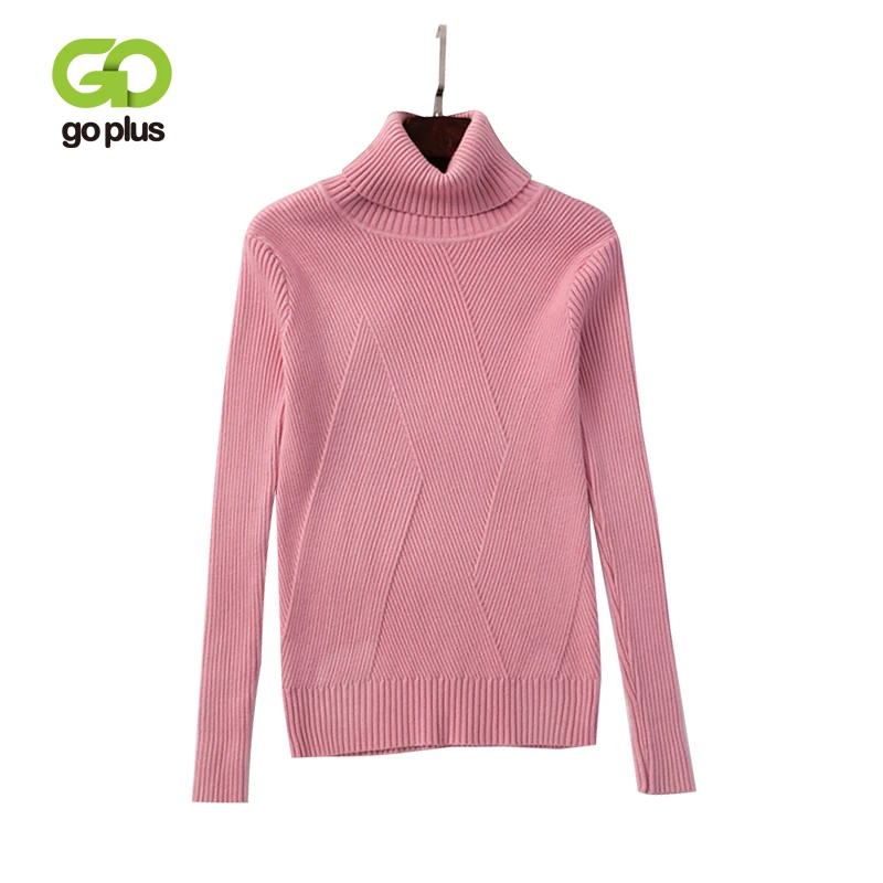 

GOPLUS Women's Turtleneck Cardigan Pullover Women's Long-sleeved Casual Warm Sweater Women Winter 2020 Slim Top Fashion