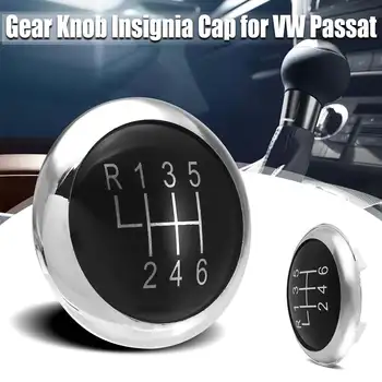 

6 Speed Gear Knob Stick Badge Emblem Trim Cap Cover 3C0711144A For VW for Passat B6 05-11 B7 2010-2014 CC 2009-2012
