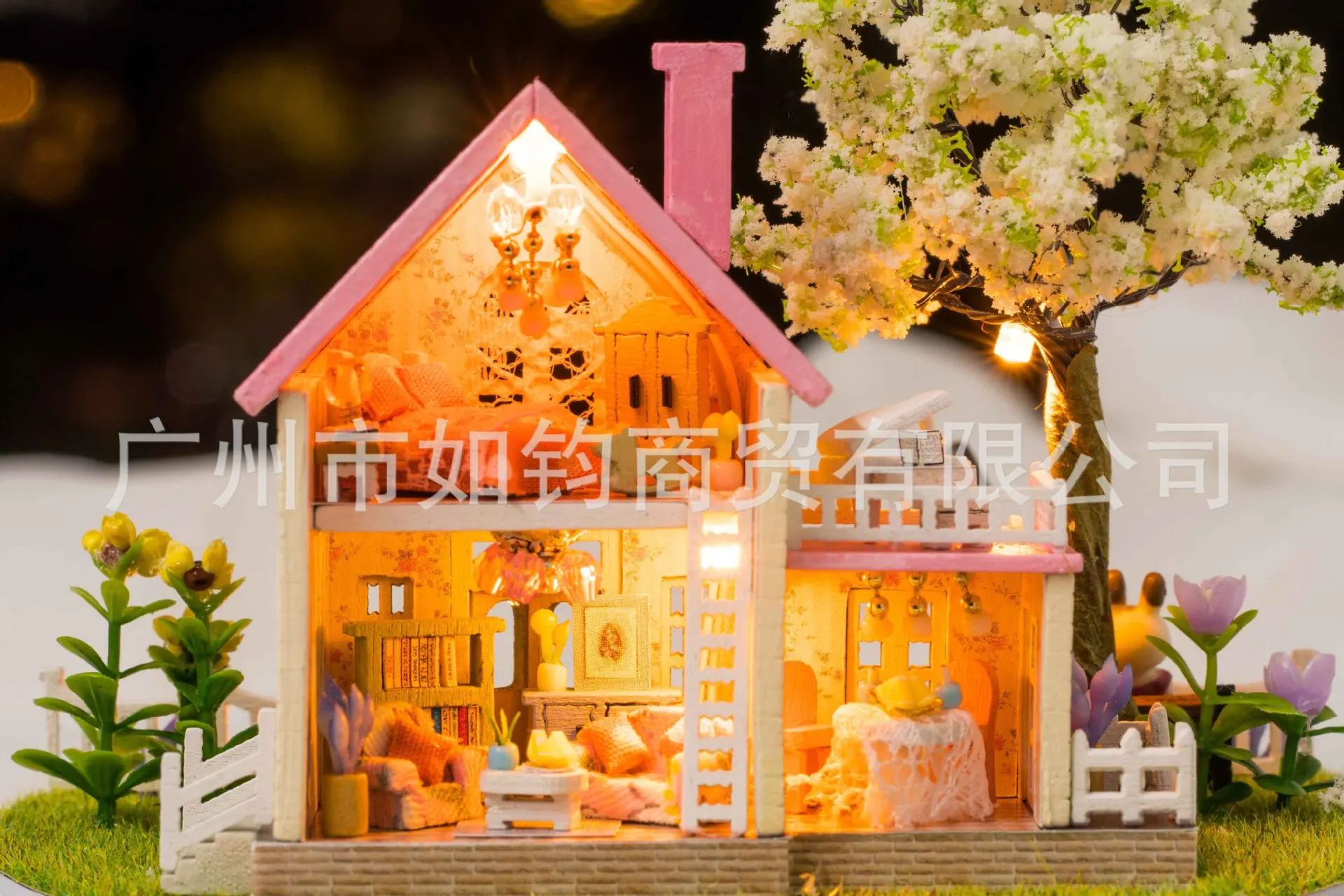 Chi Fun house diy кабина ручной сборки модель вилла прозрачный чехол креативная музыкальная шкатулка, чтобы отправить своей подруге подарок на день рождения
