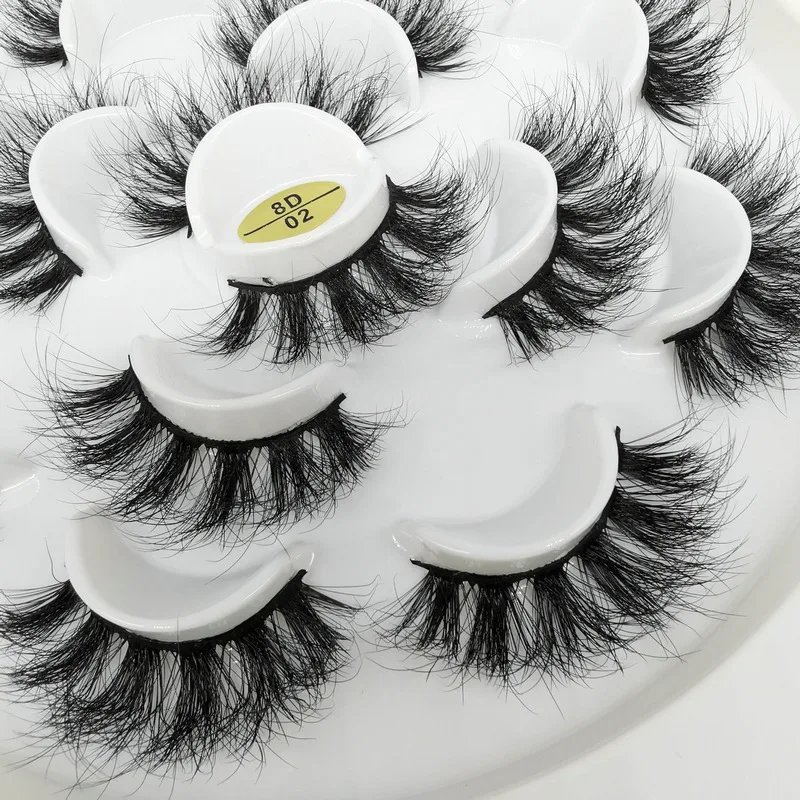 NEW7Pairs Eyelashes Mink Eyelashes Thick Natural Long False Eyelashes 3D Mink Lashes High Volume Soft Dramatic Eye Lashes Makeup