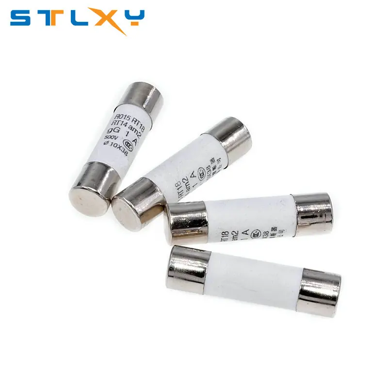 5Pcs 10*38 Fast Blow Ceramic Fuse 10x38mm 500V 0.5A-32A RO15 RT18 RT14