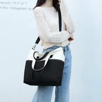 

Women's bag 2020 new canvas shopping cloth bags large capacity shoulder messenger bag