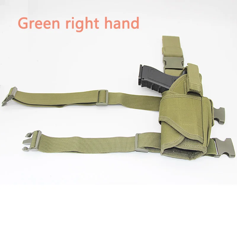 Тактический каплевидный пистолет левый/правый кобура для Glock Beretta Usp страйкбол пистолет сумка кобура Чехол Регулируемая Универсальная Оболочка - Цвет: Right Green