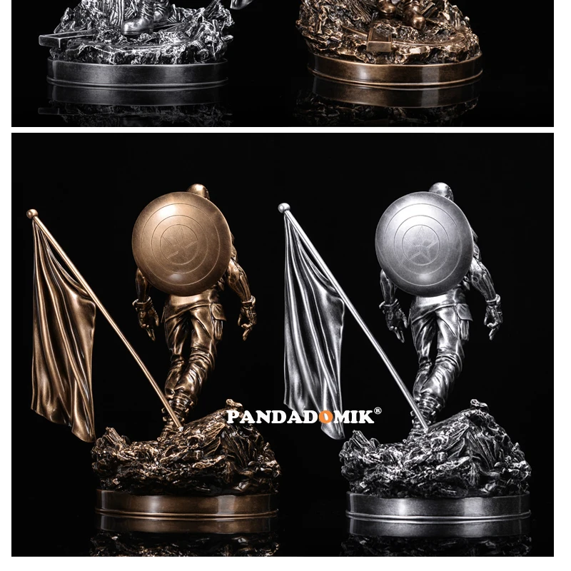 Pandadomik, крутая большая резиновая игрушка Капитан Америка 1/6, фигурка 30 см, Сборная модель из фильма мстители, рождественский подарок, игрушки Marvel для мальчиков и мужчин