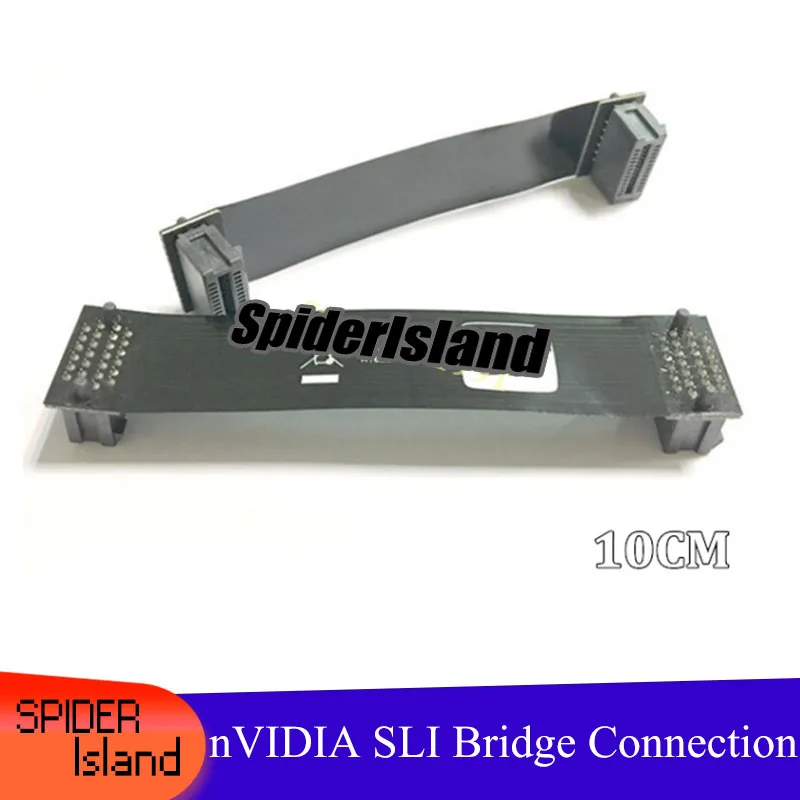 

Free Shipping 2PCS/LOT N Card SLI Bridge PCI-E Graphics Connector 10CM Bridge connection for Video Card