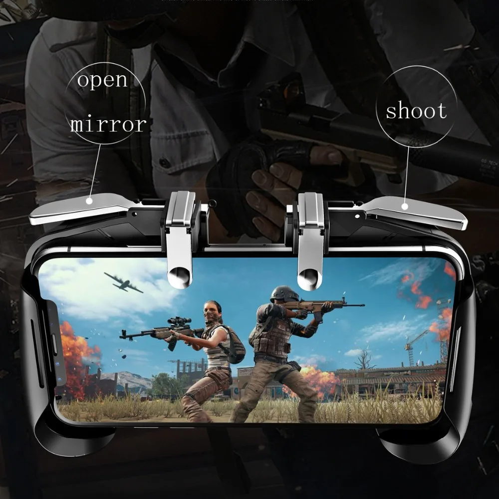 Triggers For Cell Phone Dzhostik PUBG Mobile Joystick Gamepad L1 R1 Fire Button Mobile Game Controller For IPhone Gaming Pad (10)