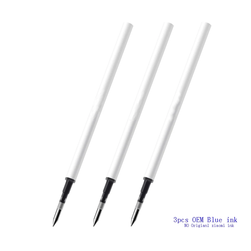 3 шт.,, Xiaomi Pinluo, ручка для подписи, 9,5 мм, 0,5, чернила, гладкая, швейцарская, заправка MiKuni, японские чернила, черный, Заправка для умного офиса - Цвет: blue