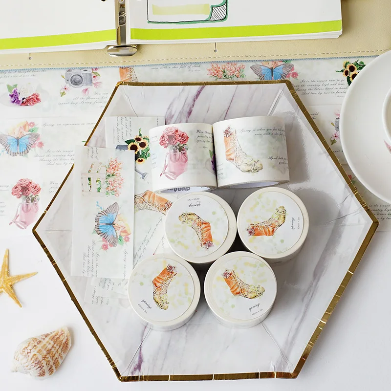 

Spring Picnic Washi Tape Decorative Adhesive Washitape Diy Decor Scrapbooking Japan Sticker Label Stationery
