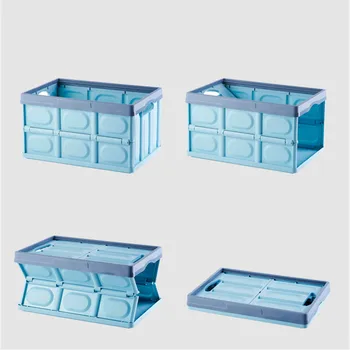 

3pcs/lot PP Collapsible Storage Box Folding Clothes Plastic Case Blanket Bin Toys Organizer Quilt Container