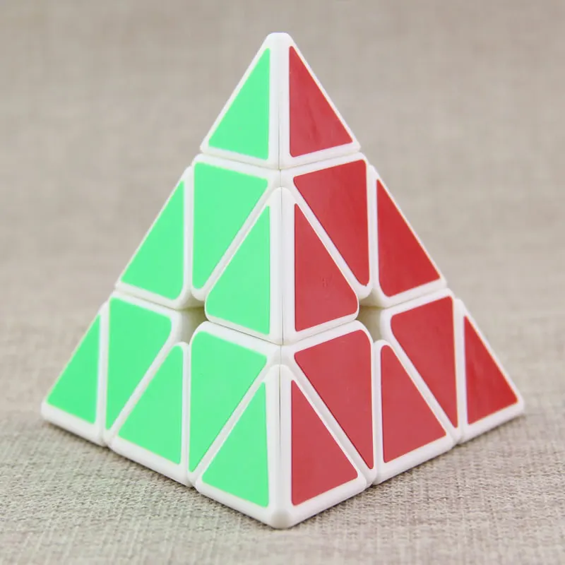 QiYi Магнитный 3x3x3 Pyraminxeds Bell магический куб MoFangGe магнит 3x3 Пирамида скорость скручивающаяся Головоломка Развивающие игрушки для детей - Цвет: White