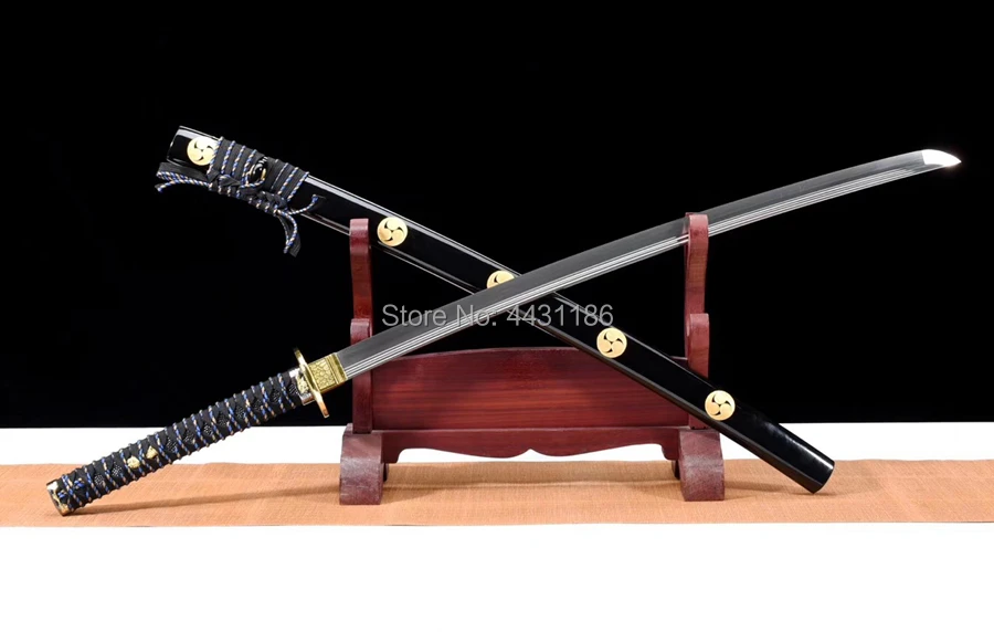 Handmade Japanese Samurai Sword Katana Full Tang High Carbon Steel Blade Sharp Home Decoration Collection Real Knife Swords