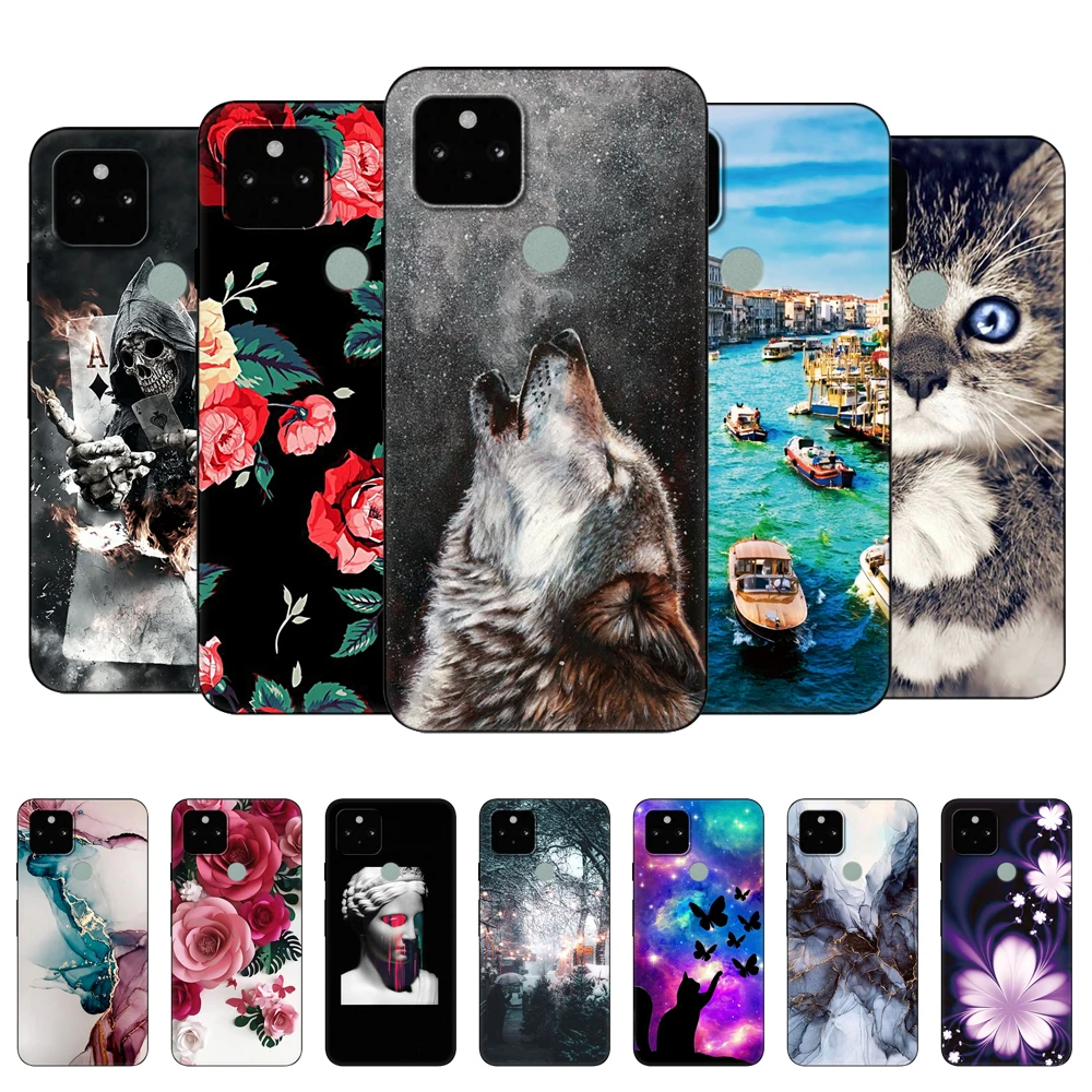 Per Google Pixel 5 Custodia Cover Posteriore Per Google Pixel 5A 5G Custodia Su Google Pixel 5 Xl 5G 4G Custodia Pixel5 A 5Xl Custodia In Tpu Nera