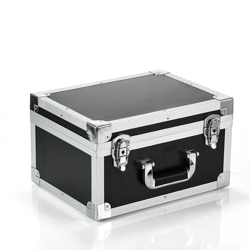 

37x28x21cm Thickened portable aluminum alloy toolbox instrument case display box equipment box file storage box