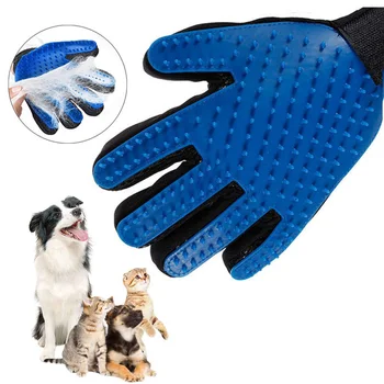 

Oauee Cat Pet Grooming Deshedding Brush Gloves Effective Cleaning Back Massage Animal Bathing Fur Hair Removal Cat Dog Combs