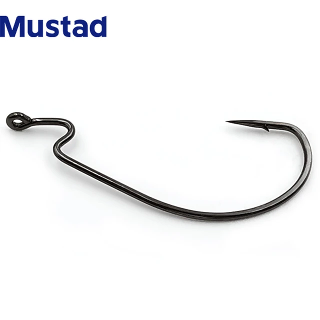 Mustad-anzuelos de pesca de agua salada para perca, aparejos de pesca de  lubina para juego grande, 38105 z-bend Offset, Norway Jigging Ring Eye -  AliExpress