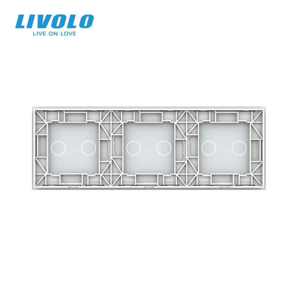 Роскошное белое жемчужное Хрустальное стекло Livolo для переключателя сделай сам 222
