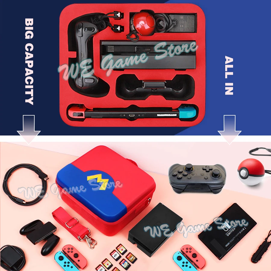 Luxo Bonito Bolsa para Nintend Interruptor Portátil de Proteção Dura Caixa de Transporte Forro Macio Nintendo Switch Case Console & Acessórios - Image 5
