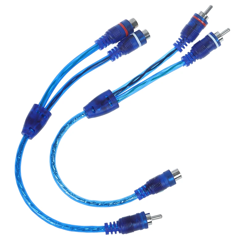 Car MP3 Audio Cable Car Stereo Accessories RCA Y Splitter Cable Adapter Cord Converter for Car AUX Amplifier