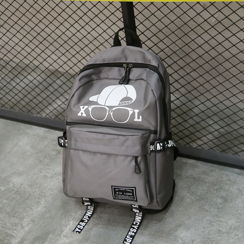 

New Style Korean-style Fashion Backpack Simple Graffiti Design Outdoor Backpack Students Sports Bag Fashion