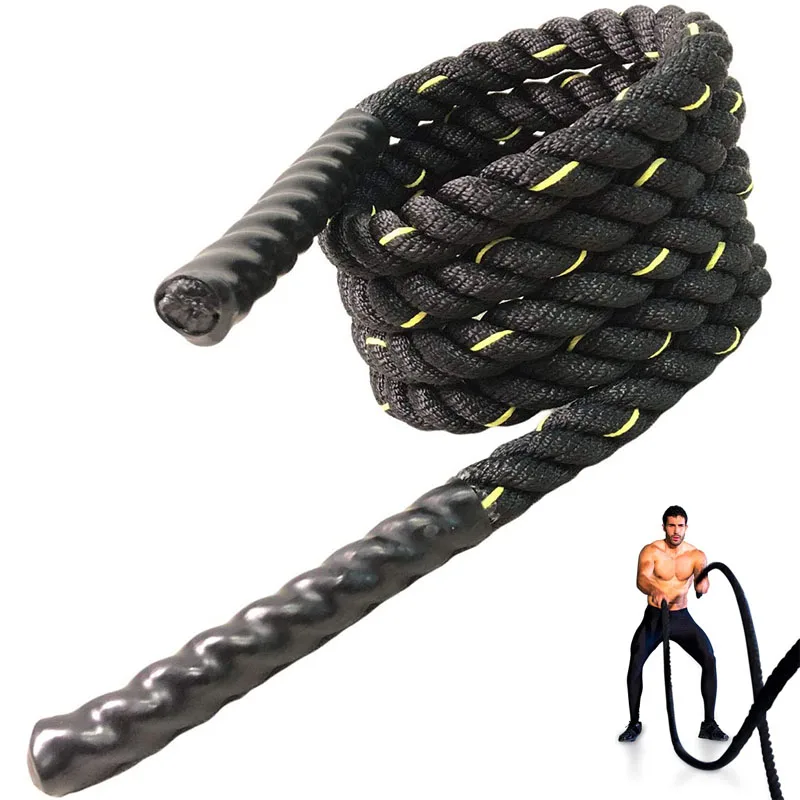 

3M Heavy Jump Rope Skipping Rope Crossfit Battle Ropes Power Training Improve Strength Building Muscle For Workout Fitness