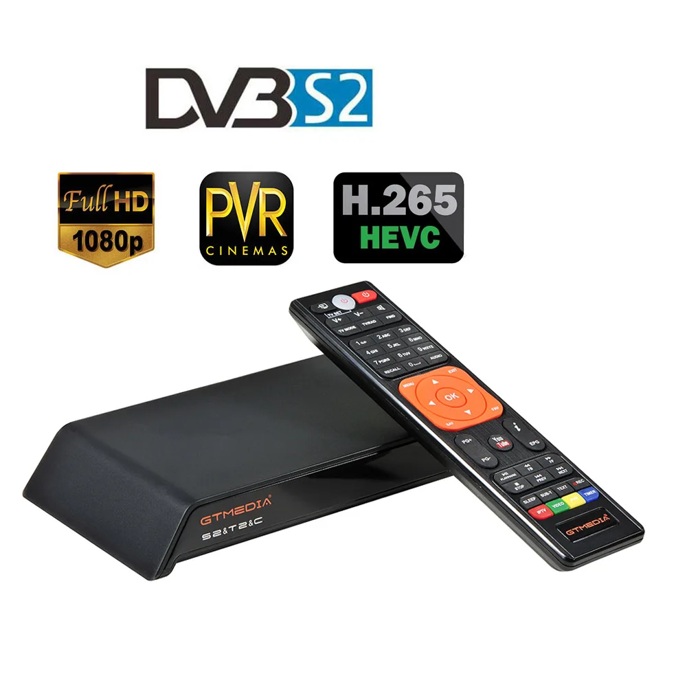 GTMEDIA V8 Pro2 DVB-S2 ТВ приемник HD 1080P телеприставка портативный цифровой видео вещания приемник встроенный WiFi Поддержка H.265
