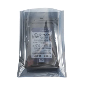 

300pcs Small -medium Size Open Top Gray Clear Anti Static Packing Bag Electronic Computer Accessory Anti-Static Shielding Bags