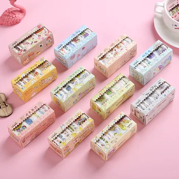 

6 pcs/pack Plant Gourmet Fruit Animal Girl Vegetable paper Washi Tape Adhesive Tape DIY Scrapbooking Sticker Label Masking Tape