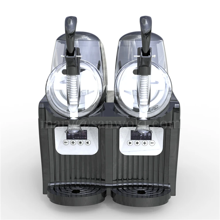 Коммерческий 2 бак Электрический автоматический слякоть машина мягкая ледяная Шуга блендер Чай Соковыжималка Машина Для Оттаивания снега