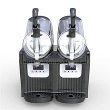 Коммерческий 2 бак Электрический автоматический слякоть машина мягкая ледяная Шуга блендер Чай Соковыжималка Машина Для Оттаивания снега