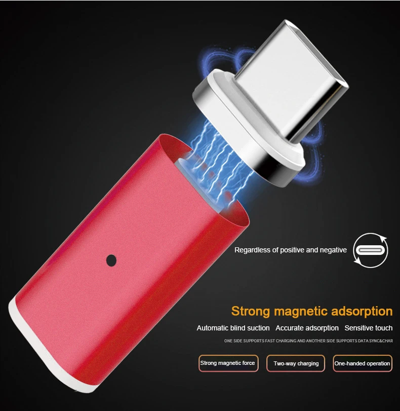 Магнитный адаптер 3A типа C для Micro USB для samsung huawei Xiaomi Магнитный зарядный шнур для передачи данных Быстрая зарядка 3,0 Быстрая зарядка