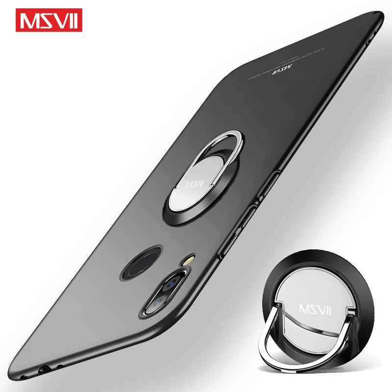 Redmi Note 7 Чехол Msvii матовый чехол для Xiaomi Redmi Note 7 8 Pro Global чехол Xaomi Чехол-держатель с кольцом для Xiaomi Note 8 Pro Чехол