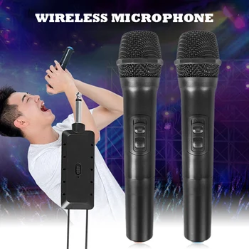 

Wireless Microphone Handheld Dynamic Vocal Microphone Voice Amplifier 2-in-1 NC99