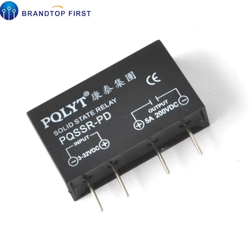 PQLYT 5A 200VDC PCB твердотельное реле PQ SSR PD пайка SSR|Реле| |