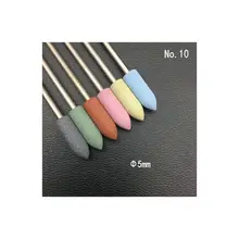6pcs/set Rubber Silicon Nail Drill Milling Cutter for Manicure Bit Flexible Polisher Machine Electric Nail File Art Tools M7DB