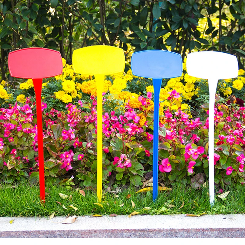 50X Gardening Plastic Label Set Bonsai Plant Flower Nursery Tag Seedling Marker