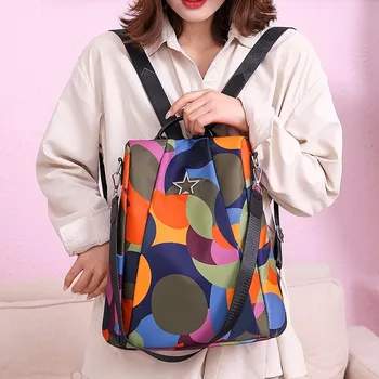

Anti-theft Women Backpacks Famous Brand High Quality Waterproof Oxford Women Backpack Ladies Large Capacity Backpack 2.4