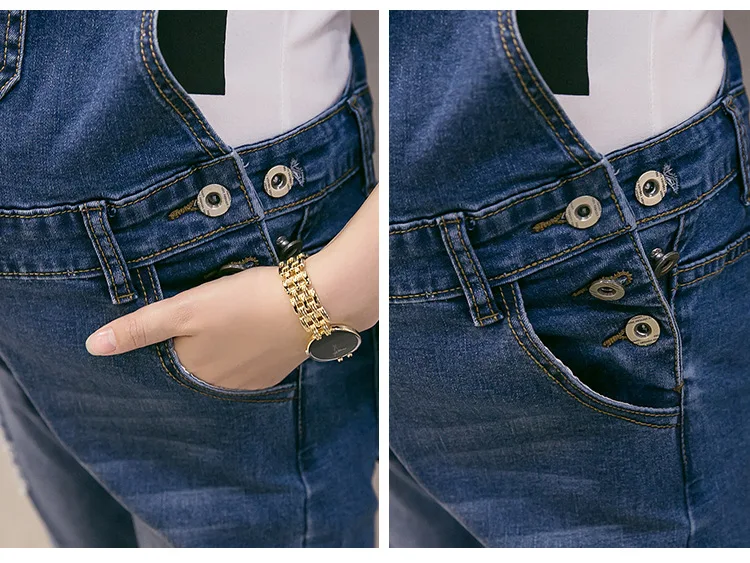 Pregnant women jeans bib pantsoveralls jumpsuits loose casual cowboy belt pants trousers vintage Break maternity denim