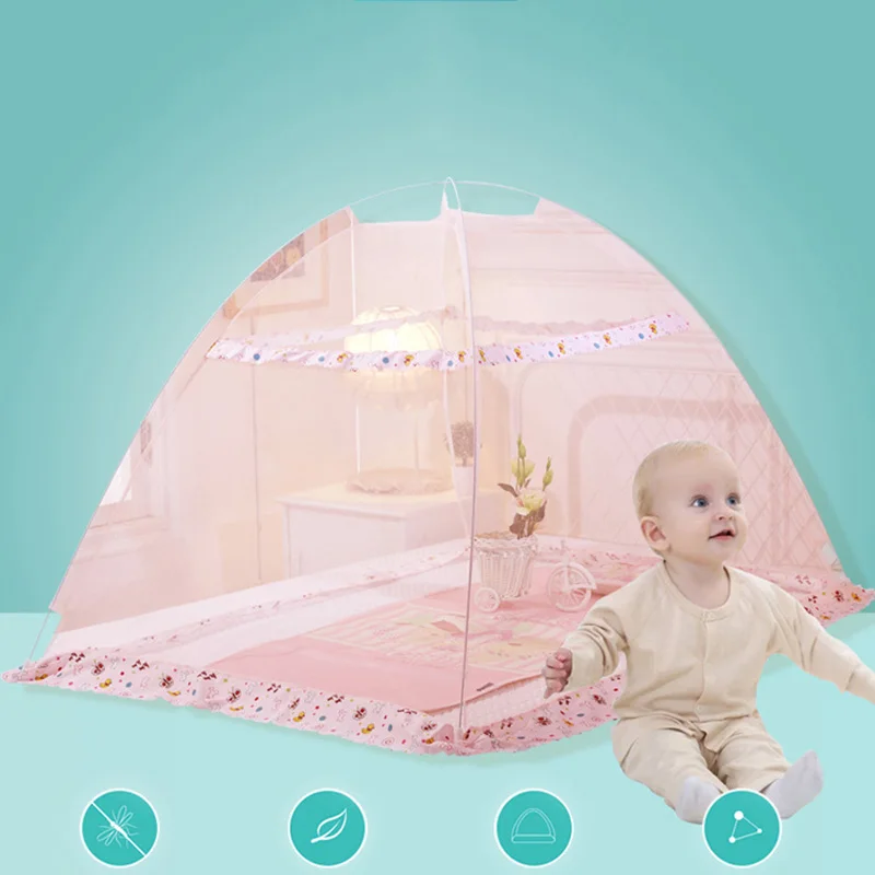 

Portable Foldable Mosquito Nets Multifunction Bedroom Baby Kids Bed Dustproof Protection Nets Mongolian Yurt Insert Mesh