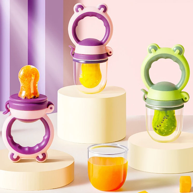 Safe Baby Nipple Fresh Food Fruits Feeding Bottles Nibbler Infant Learn Drinking Water Straw Handle Teething Pacifier | Мать и ребенок