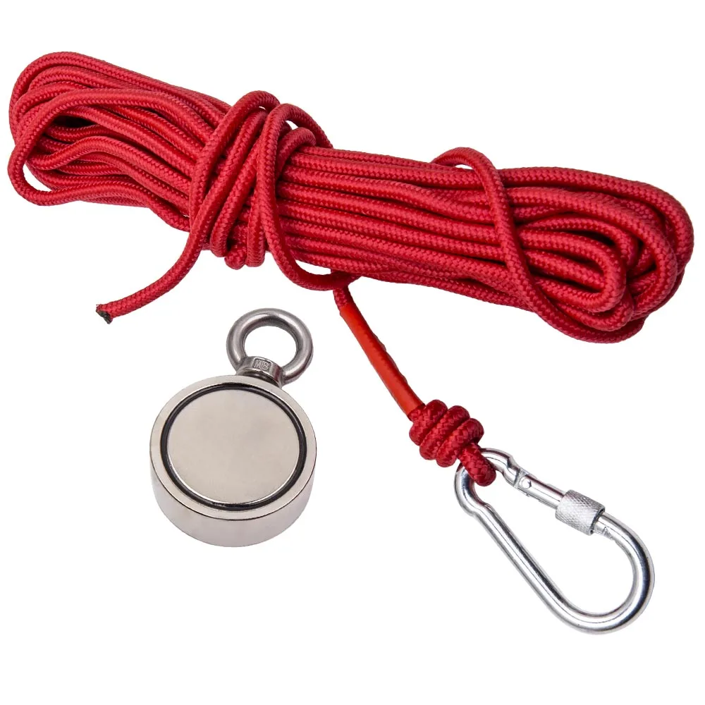 Pull Salvage Strong Recovery Magnet Fishing Treasure with 10M Rope 