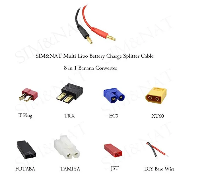 

B6 Charger Model Airplane Balance Charge Multi-functional Charging Plug (8-One) Conversion Charging Plug