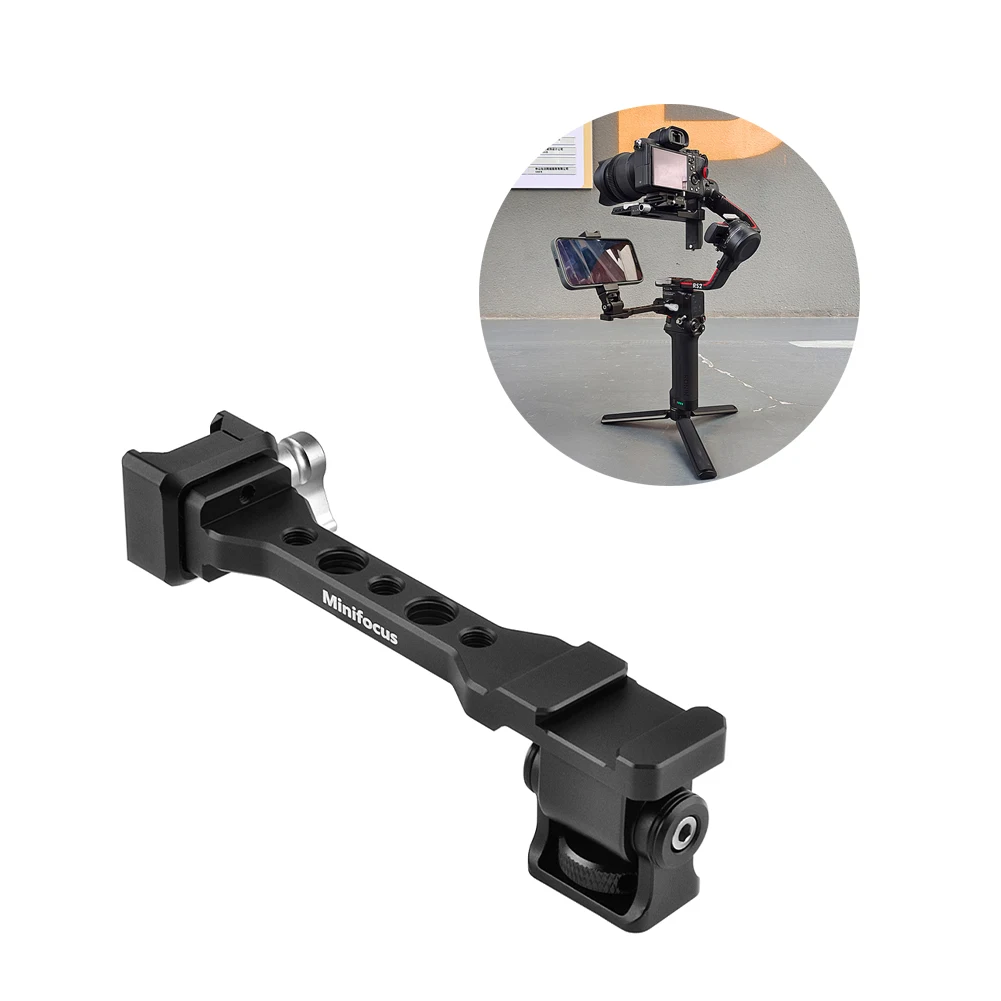 Rs2 Monitor Per Fotocamera Regolabile Microfono Supporto Per Luce Video Per Dji Ronin Rs 2 3 Rsc 2 Gimbal Nato Morsetto Staffa Di Estensione Braccio