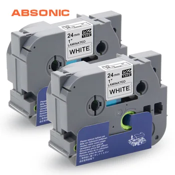 Absionc 2PK ç©å±€ã©ãã« TZe-151 TZ-151 é»ã¯ãªã¢ 24 ããªã¡ãŒãã«ãã£ãŒããŒãçšäºæã¯、 p-touch PT-D600 PT-P700 ããªã³ã¿