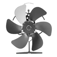 6 Blades Fireplace Heat Powered Stove Fan Log Wood Burner Winter Home Efficient Heat Distribution Fan Stove Accessories